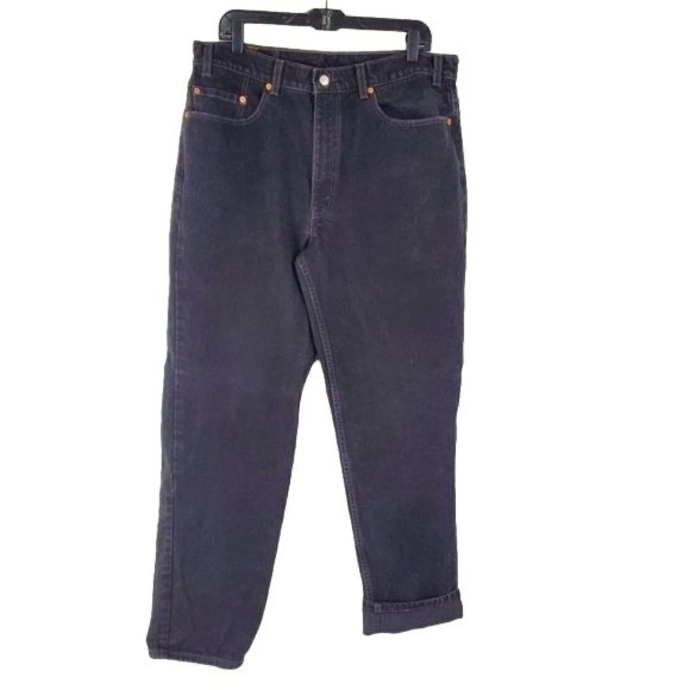 Levi's 550 vintage relaxed black Jeans Mens 38x34 Made In The USA